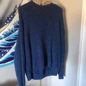 Dark blue vintage knit sweater